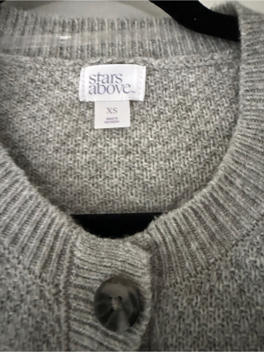 NWT Stars Above Light Gray Knit Henley Sweater & Jogger Set, Size XS/S - Picture 2 of 7